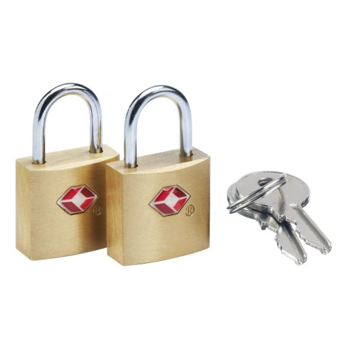 GO Travel  2 Brass TSA Keylocks