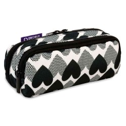 JW Jojo Pencil Case Heart Dot