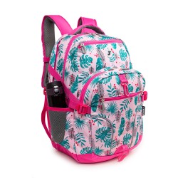 JWorld Atom Multi Purpose Laptop Backpack Palm Leaves