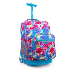 JWorld Sunrise Rolling Backpack Tie Dye