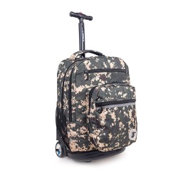 JWorld Sundance Rolling Backpack Green Camo