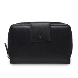 PORTAF. DONNA MEDIO C/CERNIERA E PATTINA POCKET NERO PORTAF. DONNA MEDIO C/CERNIERA E PATTINA POCKET NERO
