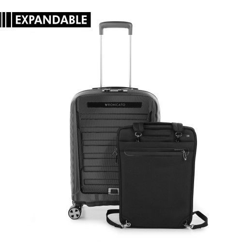 TROLLEY CABINA 4R DOUBLE PREMIUM 20/23CM NERO/NERO 4.0 EXP