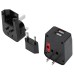 WORL TRAVEL POWER ADAPTER WITH DUAL USB CHARGIN PORTS